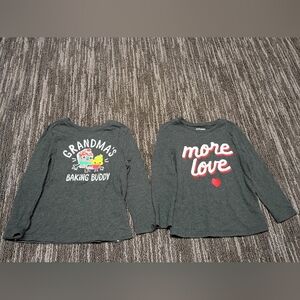 Old Navy Gray Kids Long Sleeve Shirts Set Size 3T